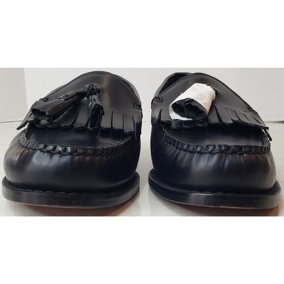NWOB Brooks Brothers Men's Size 11.5 D Black Leather Tassel Kiltie Loafers - Picture 6 of 15